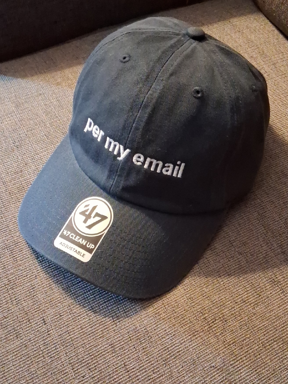 '47 Brand "Per My Email" Navy Blue Adjustable Baseball Hat Unisex